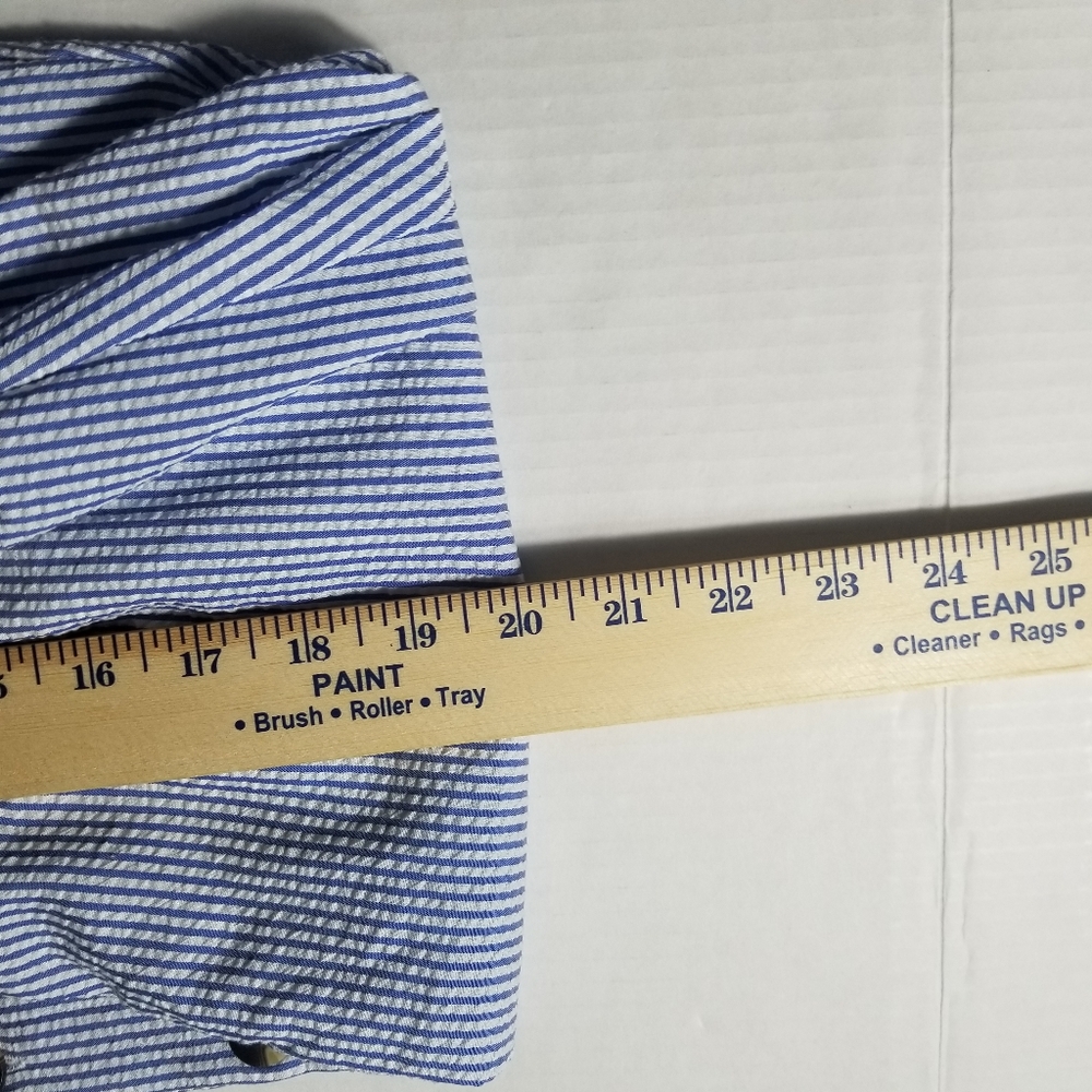 DIVIDED H&M BLUE AND WHITE STRIPED DRESS SIZE 0 - Picture 6 of 15